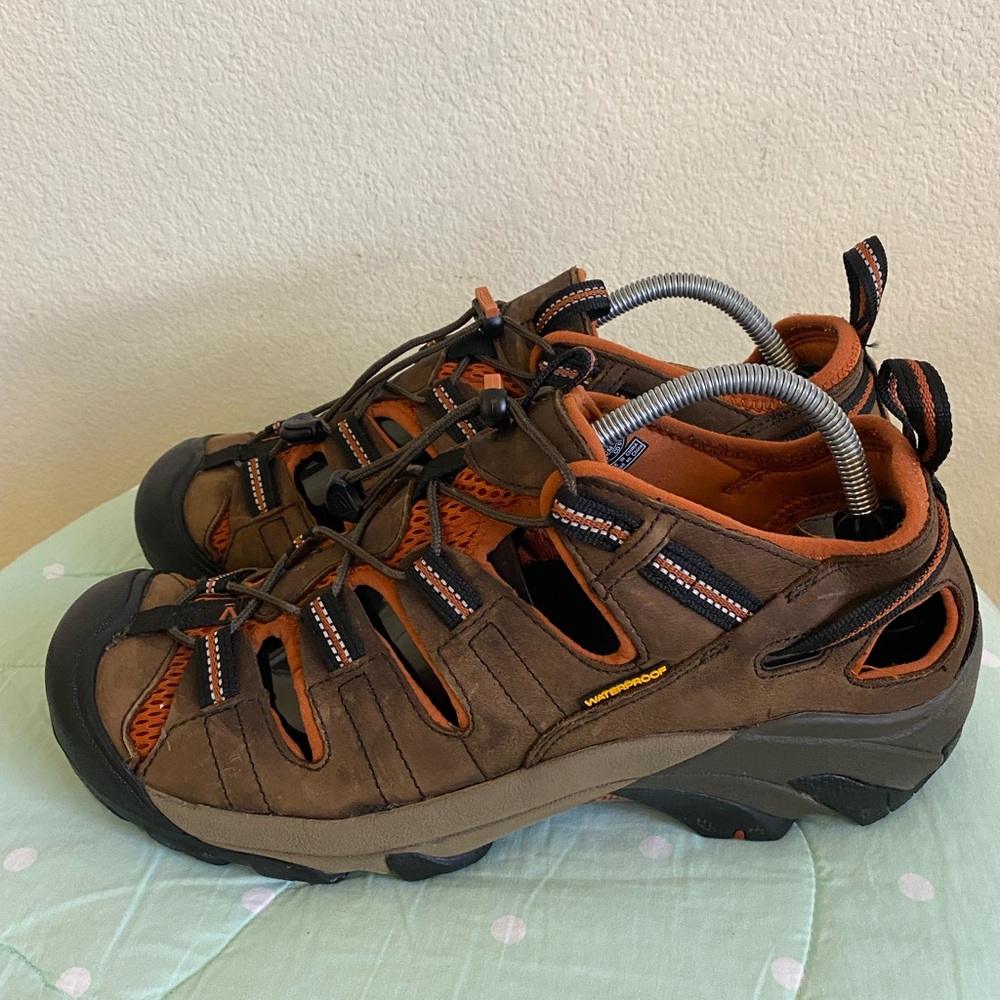 Keen Brown and Orange Waterproof Men’s shoes size 11